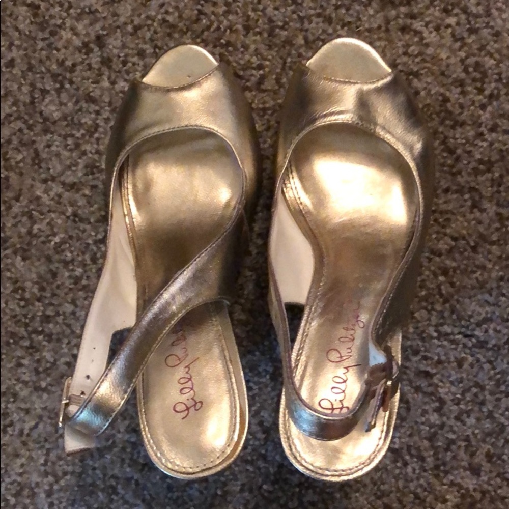 EUC Lilly Pulitzer Wedges
